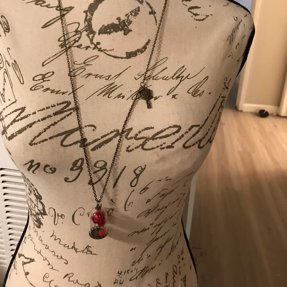 Beauty and the beast necklace
